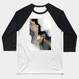 Melodic Wave - Abstract Alcohol Ink Resin Art Baseball T-Shirt